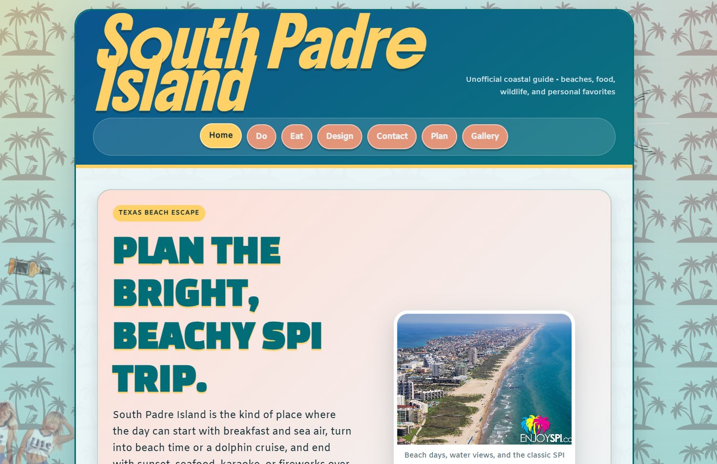 Visit South Padre Island homepage preview