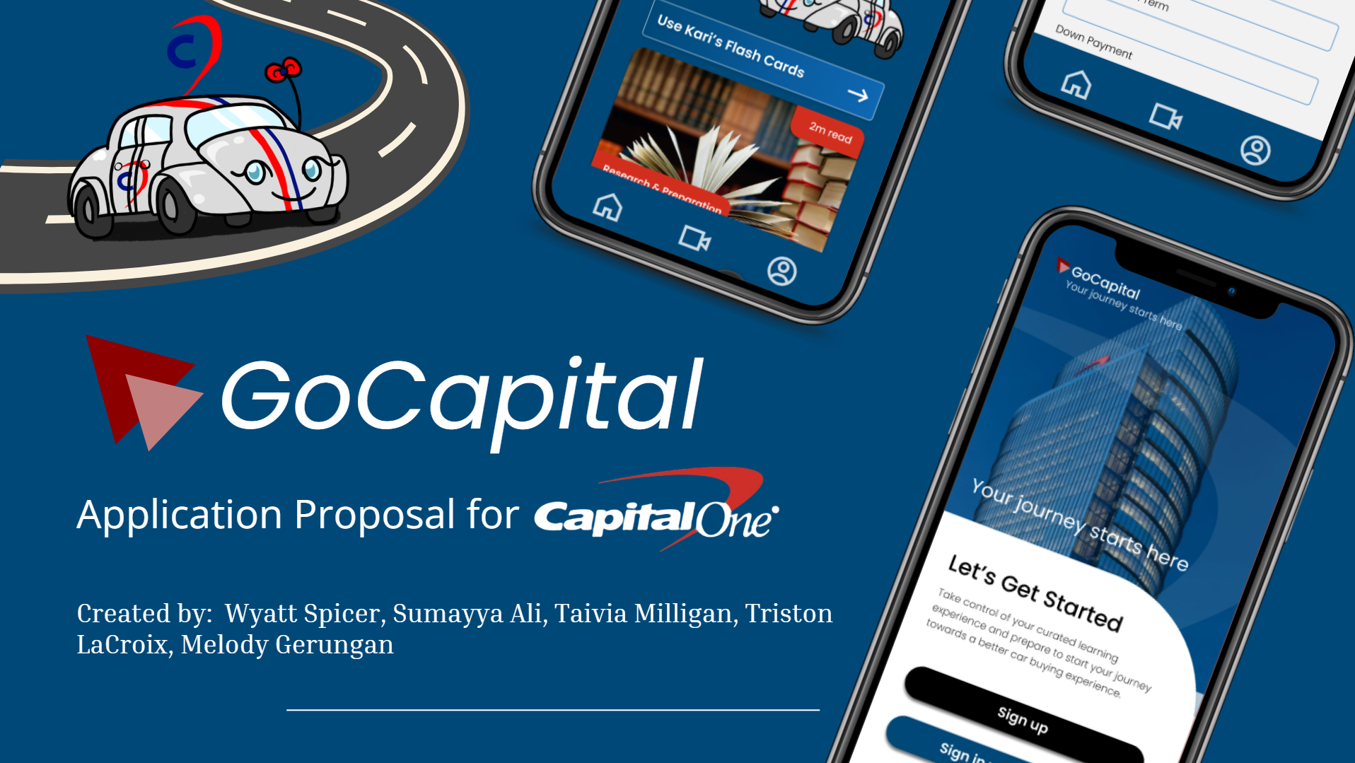 GoCapital UX case study cover slide